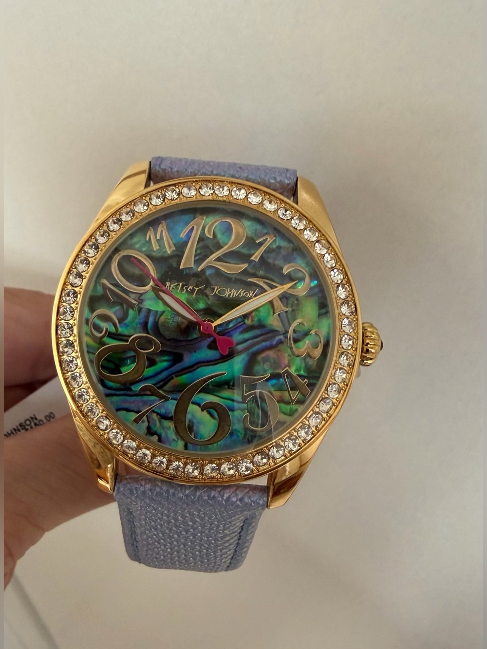 BETSEY Johnson Blue Iridescent Watch NWT